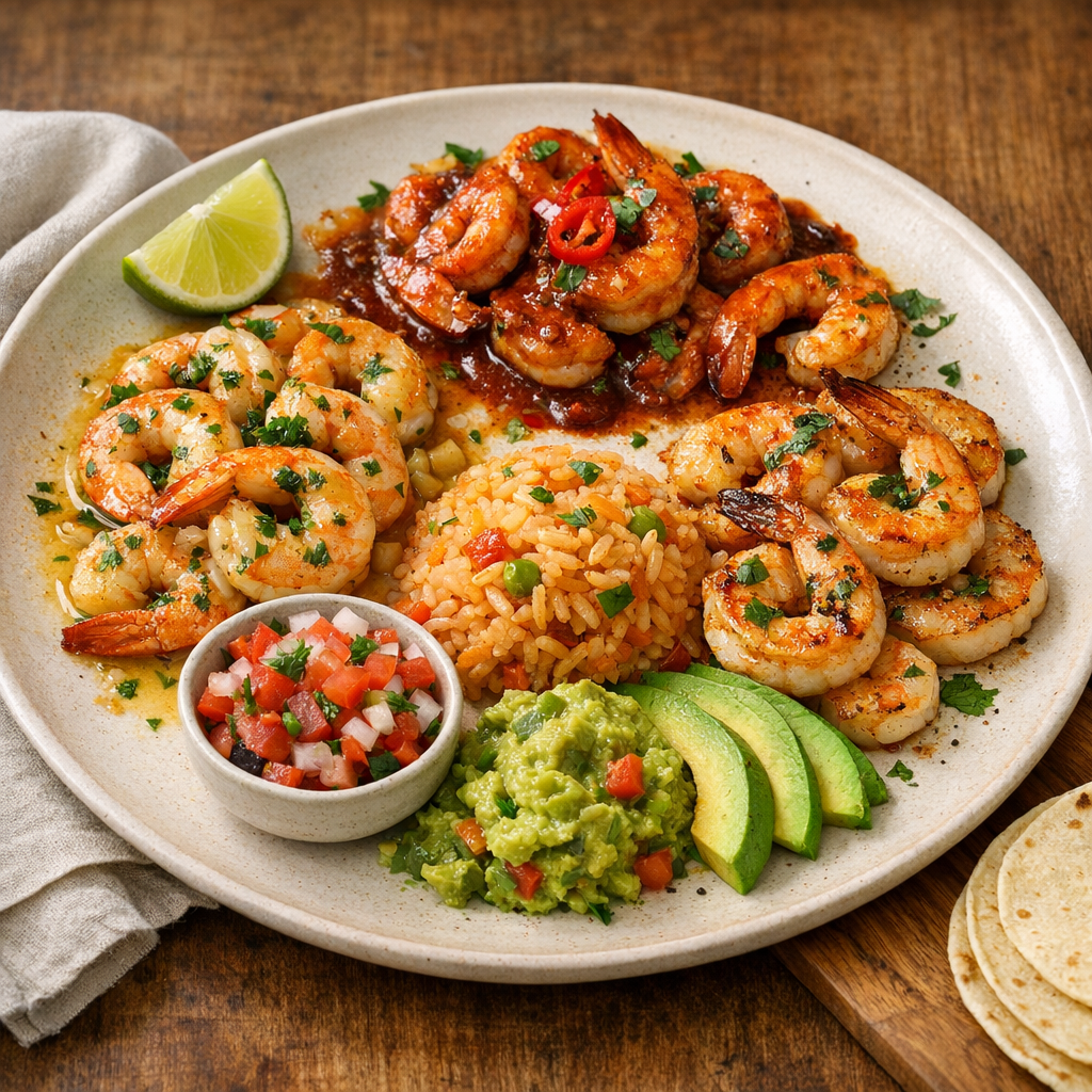 Camarones al gusto
