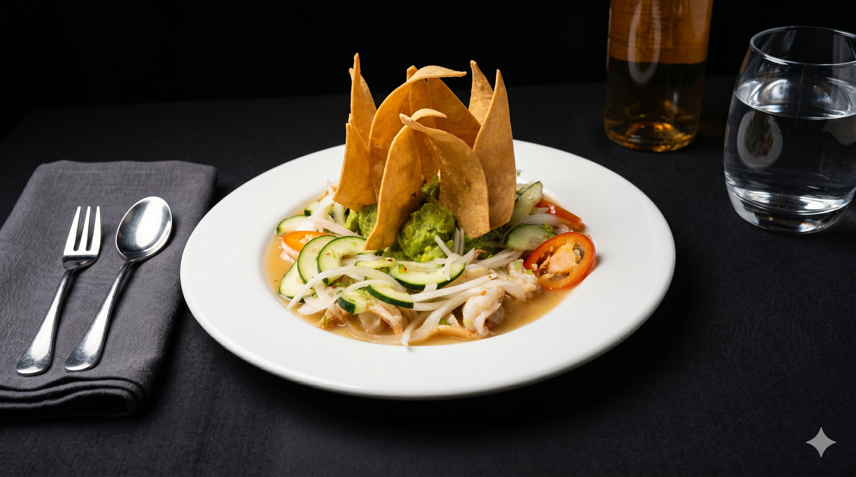 Aguachile de Camarón con Guacamole